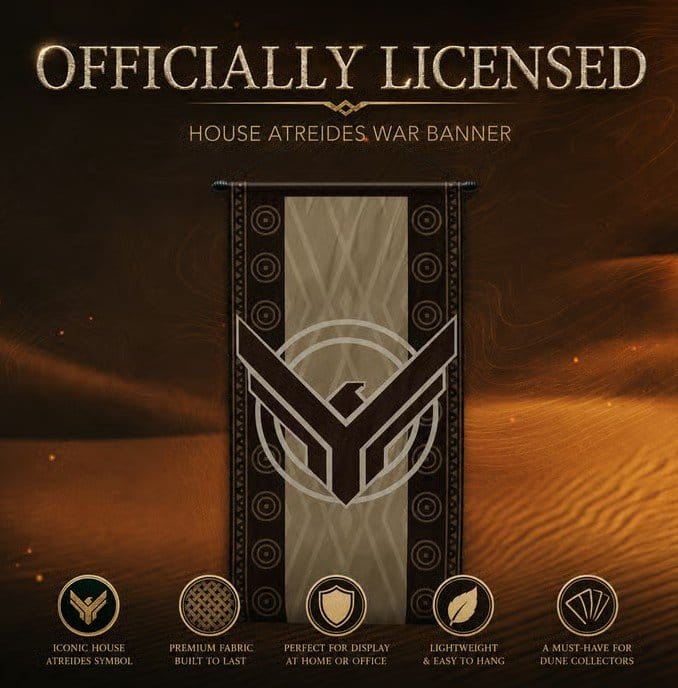 Dune Replik 1/1 Kriegsbanner House Atreides Image 3