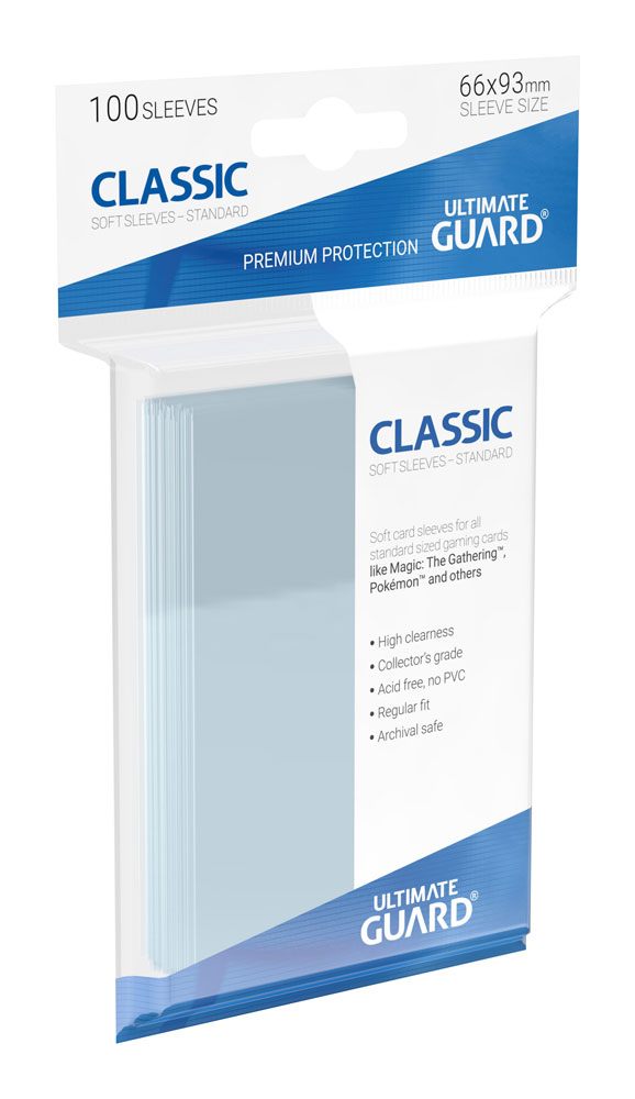 Ultimate Guard Classic Soft Sleeves Standardgröße Transparent (100) Image 3