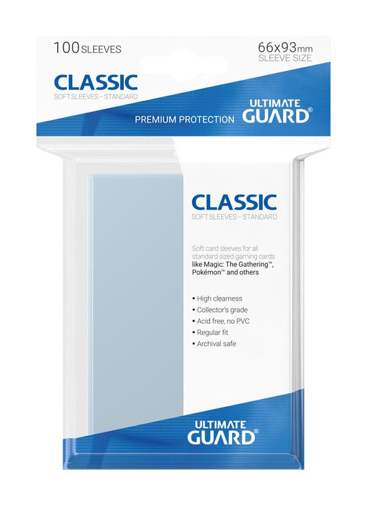 Ultimate Guard Classic Soft Sleeves Standardgröße Transparent (100) Image 1
