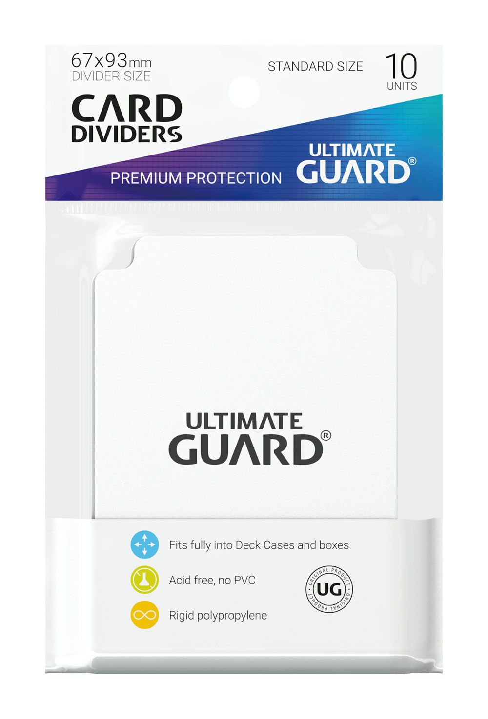 Ultimate Guard Card Dividers Standard Size (10) - White Image 2