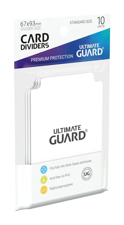 Ultimate Guard Card Dividers Standard Size (10) - White Image 3