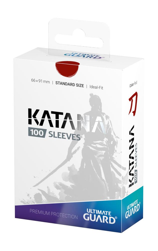Ultimate Guard Katana Sleeves Standard Size (100) - Red Image 4