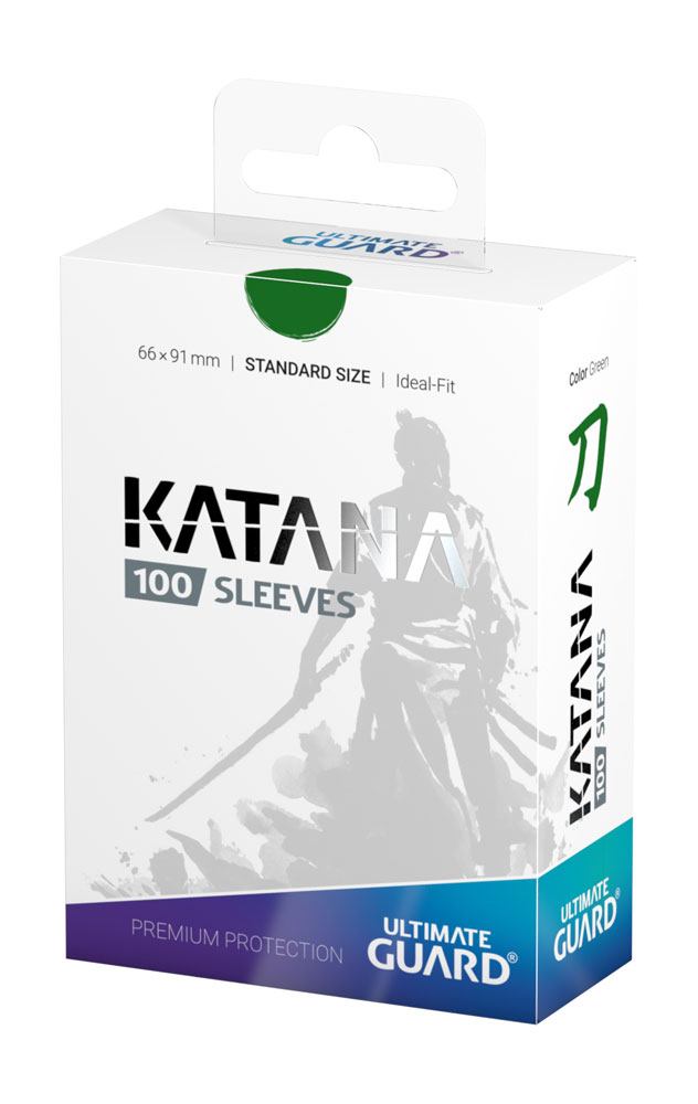 Ultimate Guard Katana Sleeves Standard Size (100) - Green Image 4