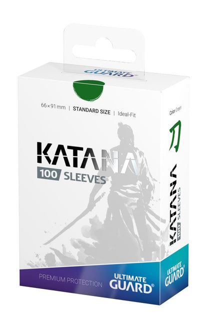 Ultimate Guard Katana Sleeves Standard Size (100) - Green Image 4