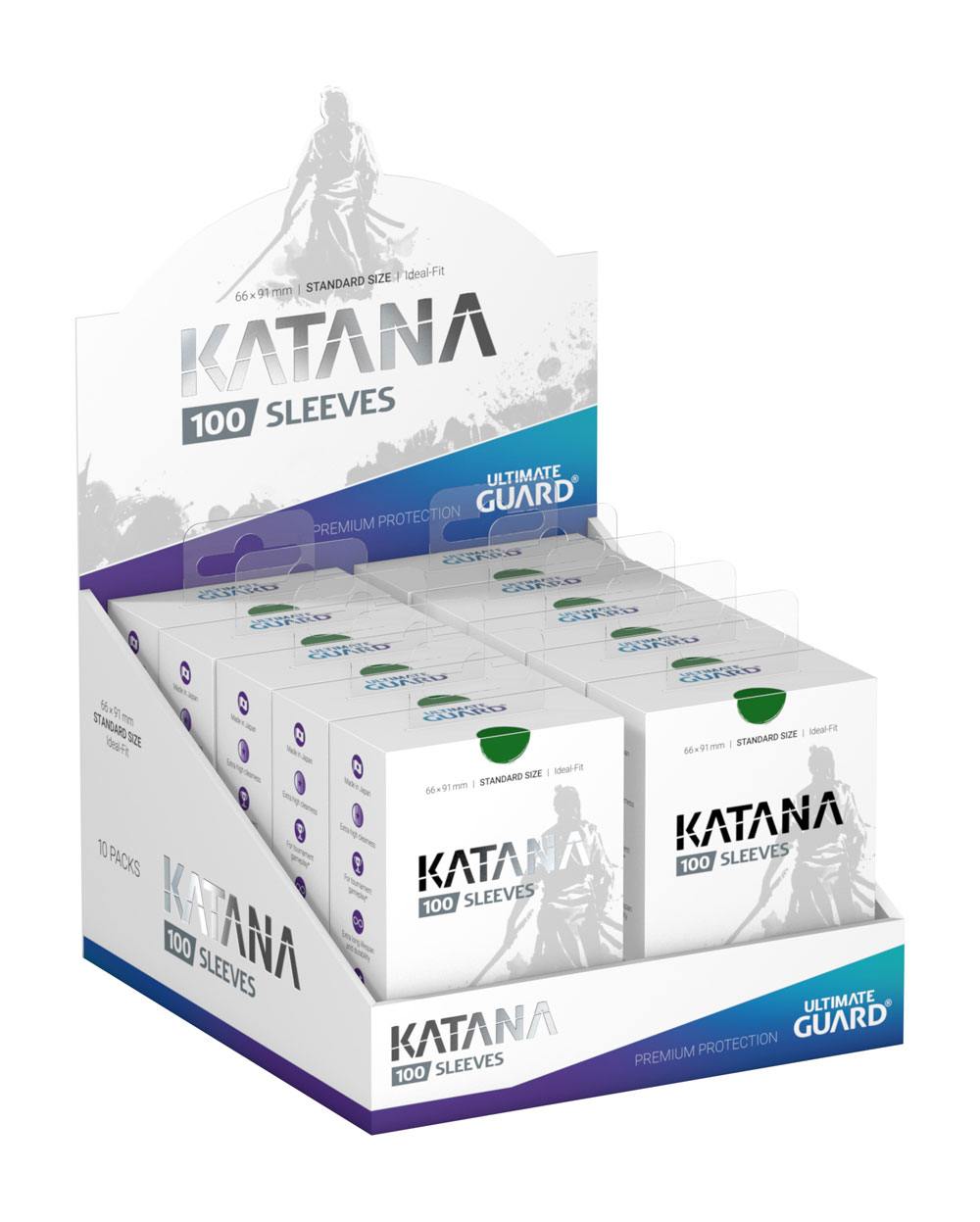 Ultimate Guard Katana Sleeves Standard Size (100) - Green Image 5