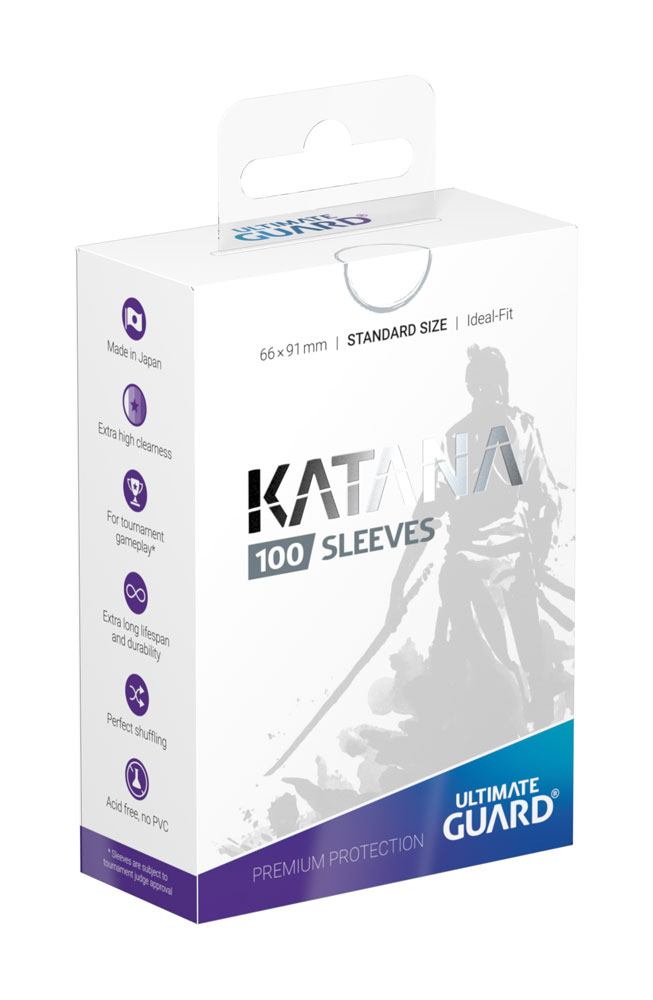 Ultimate Guard Katana Sleeves Standard Size (100) - White Image 1