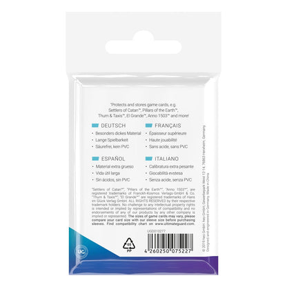 Ultimate Guard Premium Soft Sleeves für Brettspielkarten Mini European (50) Image 4