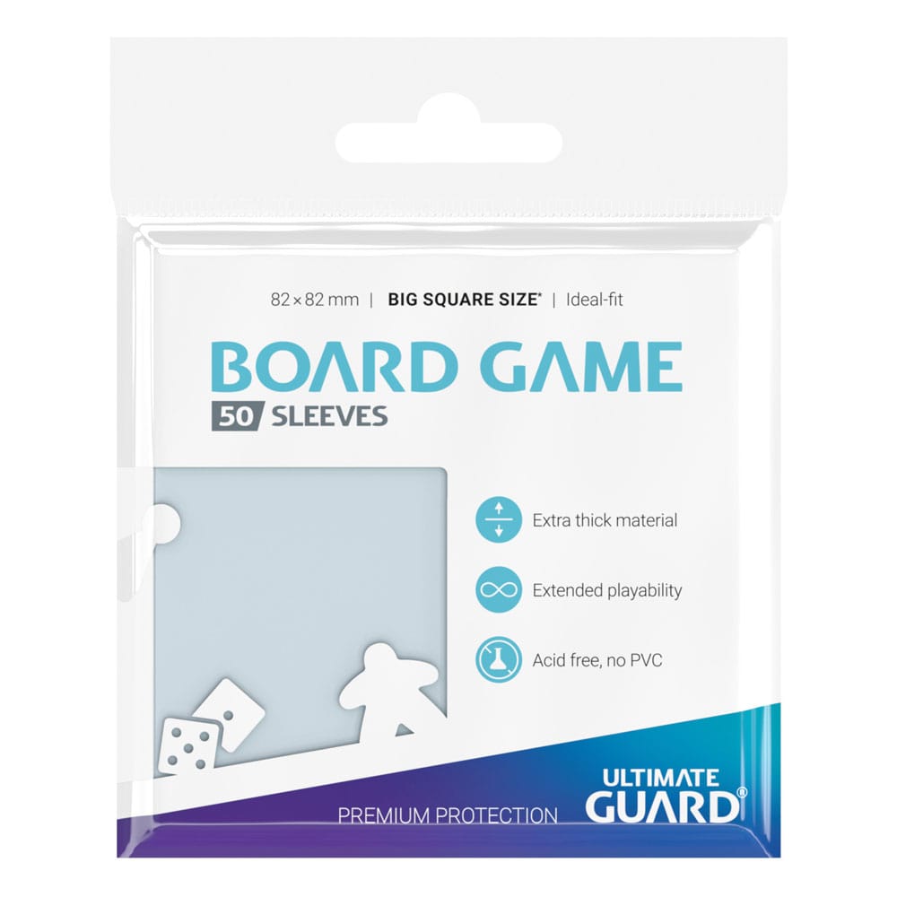 Ultimate Guard Premium Soft Sleeves für Brettspielkarten Quadratisch Groß (50) Image 3