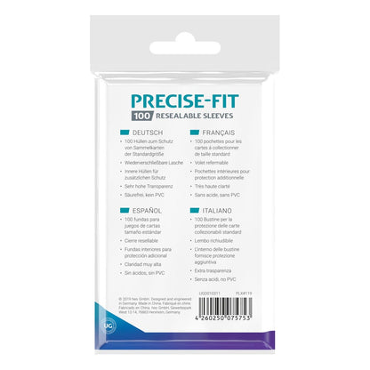 Ultimate Guard Precise-Fit Sleeves Standard Size (100) - Resealable Image 4