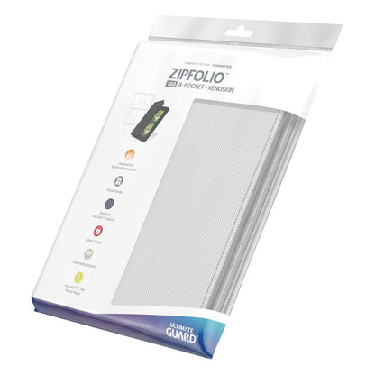Ultimate Guard Zipfolio 160 8-Pocket Xenoskin - White Image 8