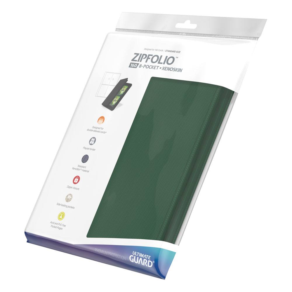 Ultimate Guard Zipfolio 160 8-Pocket Xenoskin - Green Image 8
