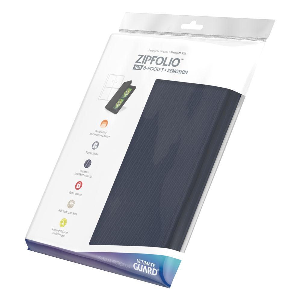 Ultimate Guard Zipfolio 160 8-Pocket Xenoskin - Blue Image 8