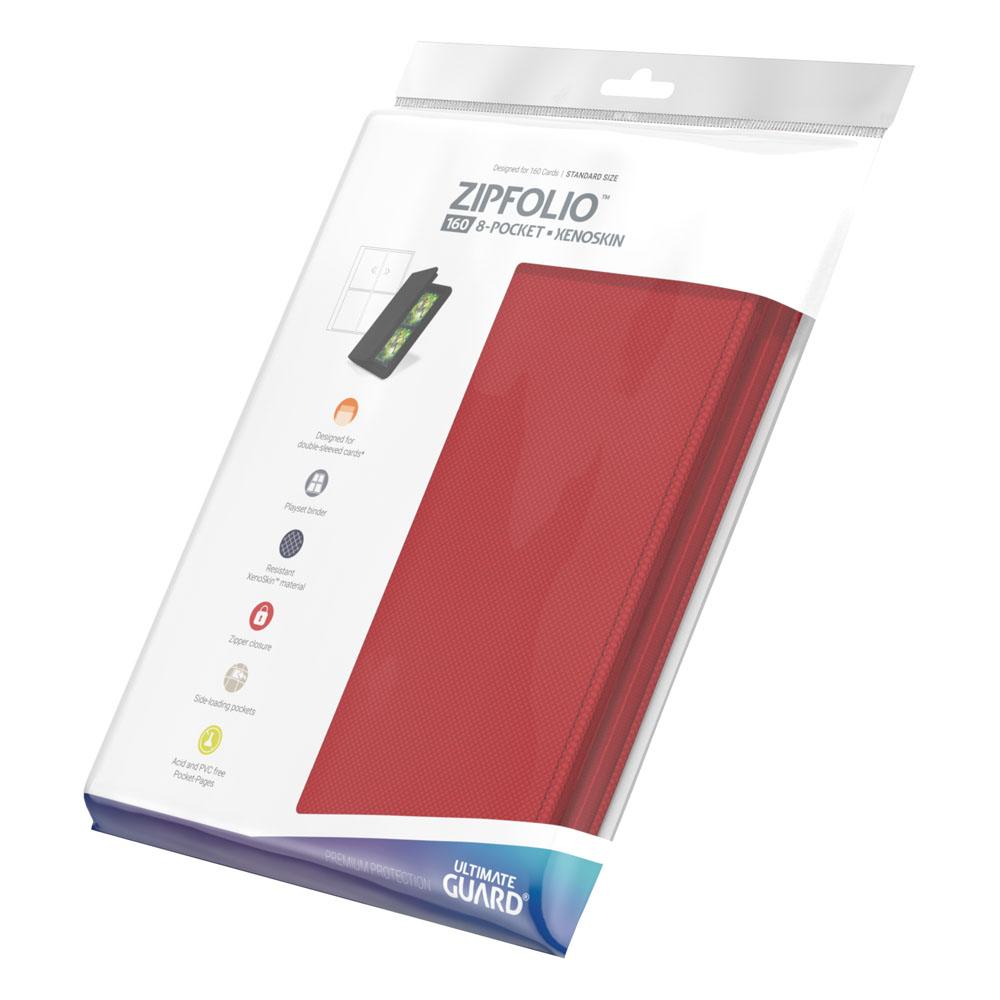 Ultimate Guard Zipfolio 160 8-Pocket Xenoskin - Red Image 8