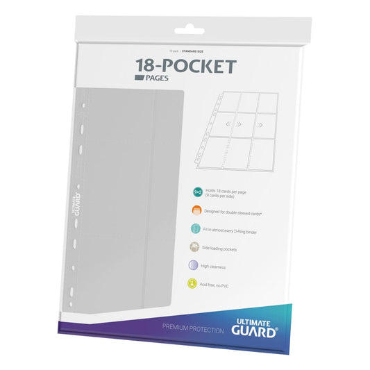 Ultimate Guard 18-Pocket Pages Side-Loading (10) - White Image 1