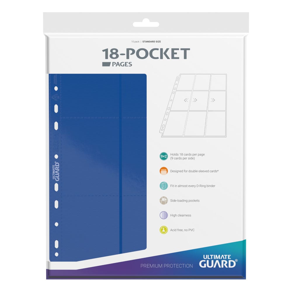 Ultimate Guard 18-Pocket Pages Side-Loading Blau (10) Image 3