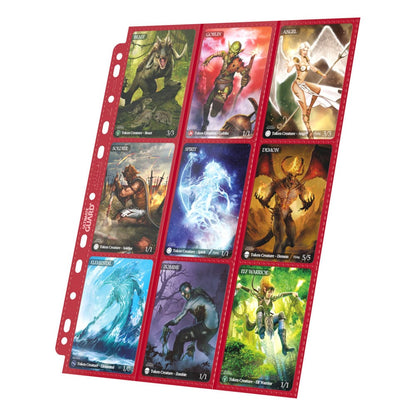 Ultimate Guard 18-Pocket Pages Side-Loading (10) - Red Image 5