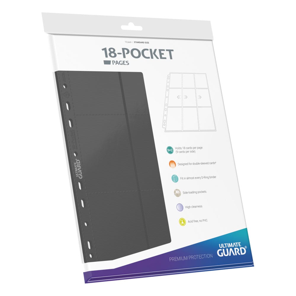 Ultimate Guard 18-Pocket Pages Side-Loading (10) - Grey Image 2