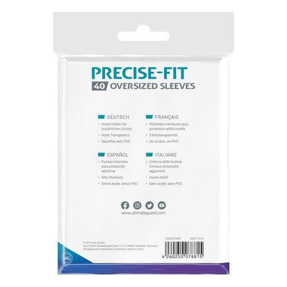 Ultimate Guard Precise-Fit Sleeves Oversized Transparent (40) Image 4