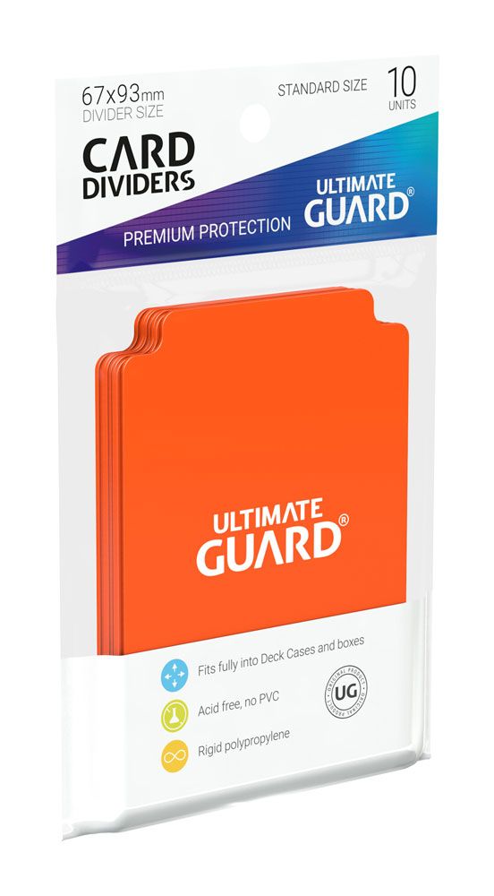 Ultimate Guard Card Dividers Standard Size (10) - Orange Image 3