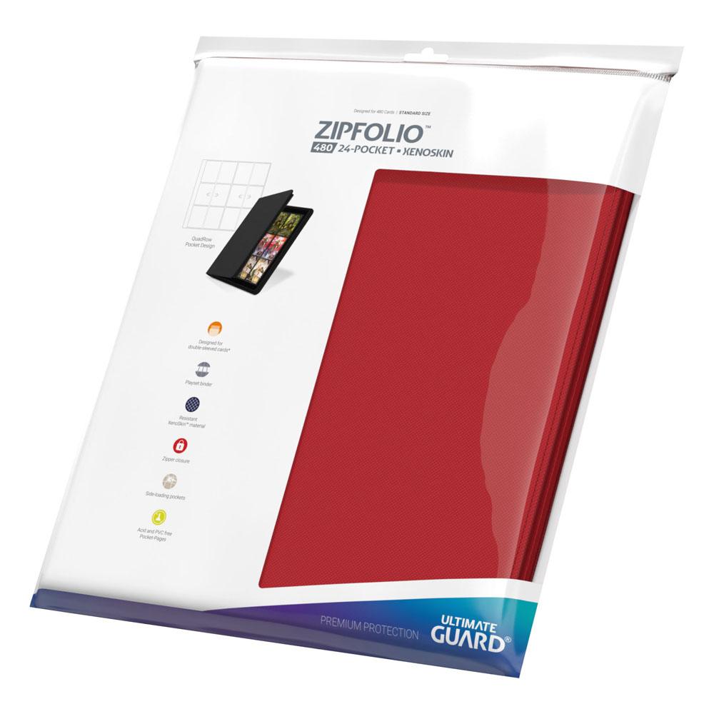 Ultimate Guard Zipfolio 480  24-Pocket Xenoskin - Red Image 9