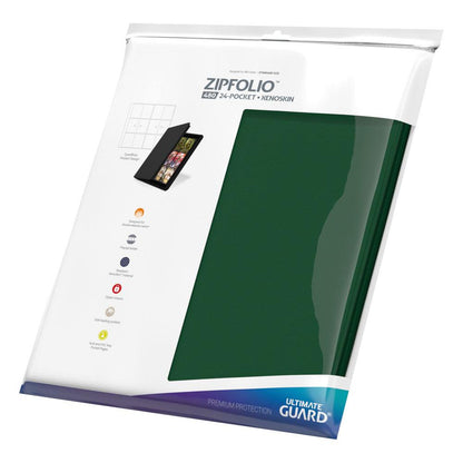 Ultimate Guard Zipfolio 480  24-Pocket Xenoskin - Green Image 9