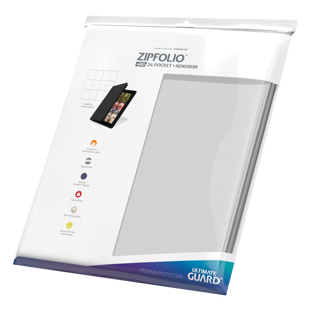 Ultimate Guard Zipfolio 480  24-Pocket Xenoskin - White Image 9