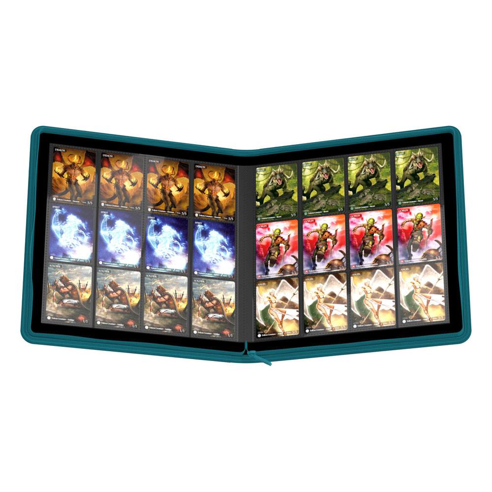 Ultimate Guard Zipfolio 480 - 24-Pocket XenoSkin (Quadrow) - Petrolblau Image 7