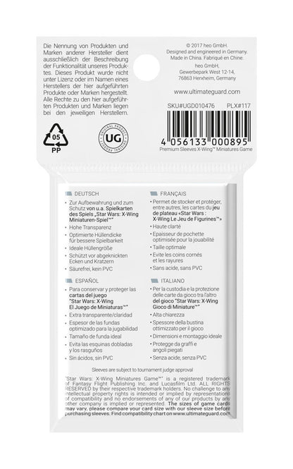 Ultimate Guard Board Game Sleeves (50) - X-Wing Miniatures Game Image 3