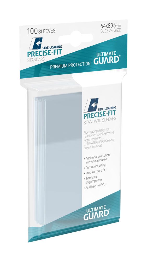 Ultimate Guard Precise-Fit Sleeves Standard Size (100) - Side-Loading Image 2