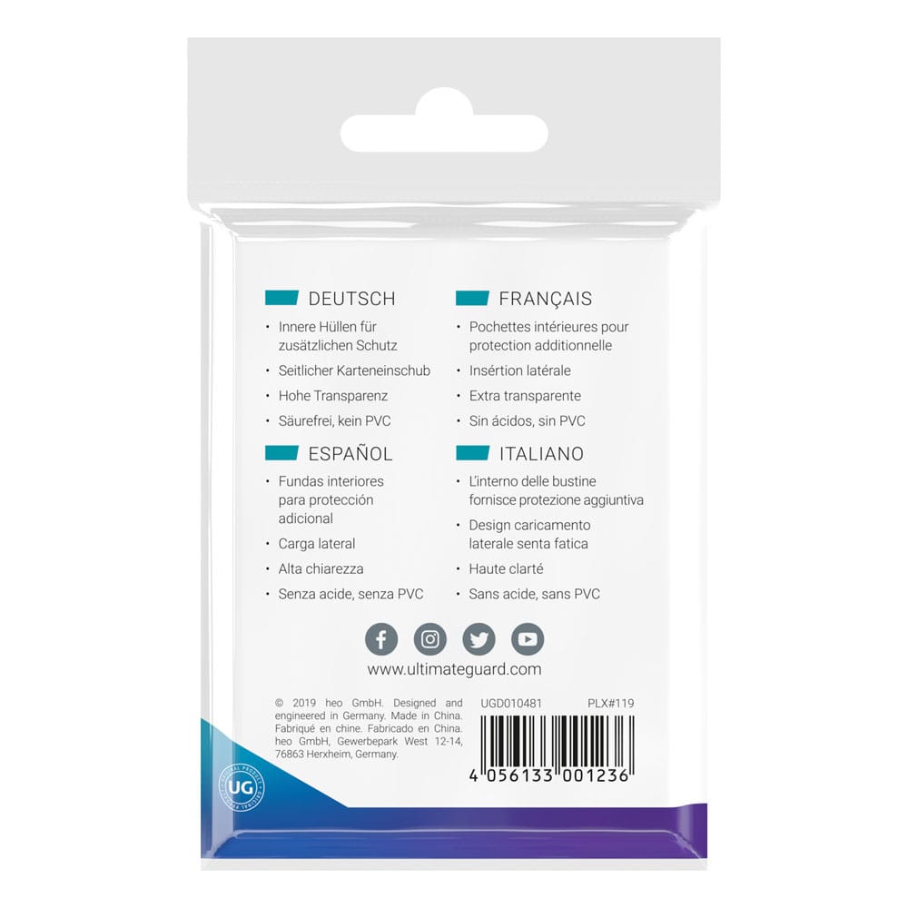 Ultimate Guard Precise-Fit Sleeves Japanese Size (100) - Side-Loading Image 4