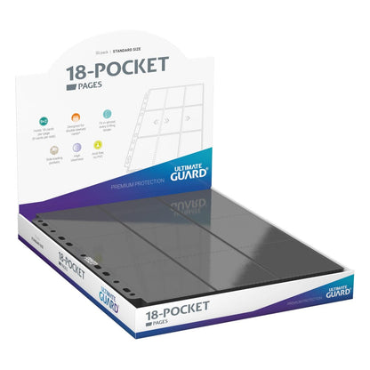 Ultimate Guard 18-Pocket Pages Side-Loading (50) - Grey Image 1