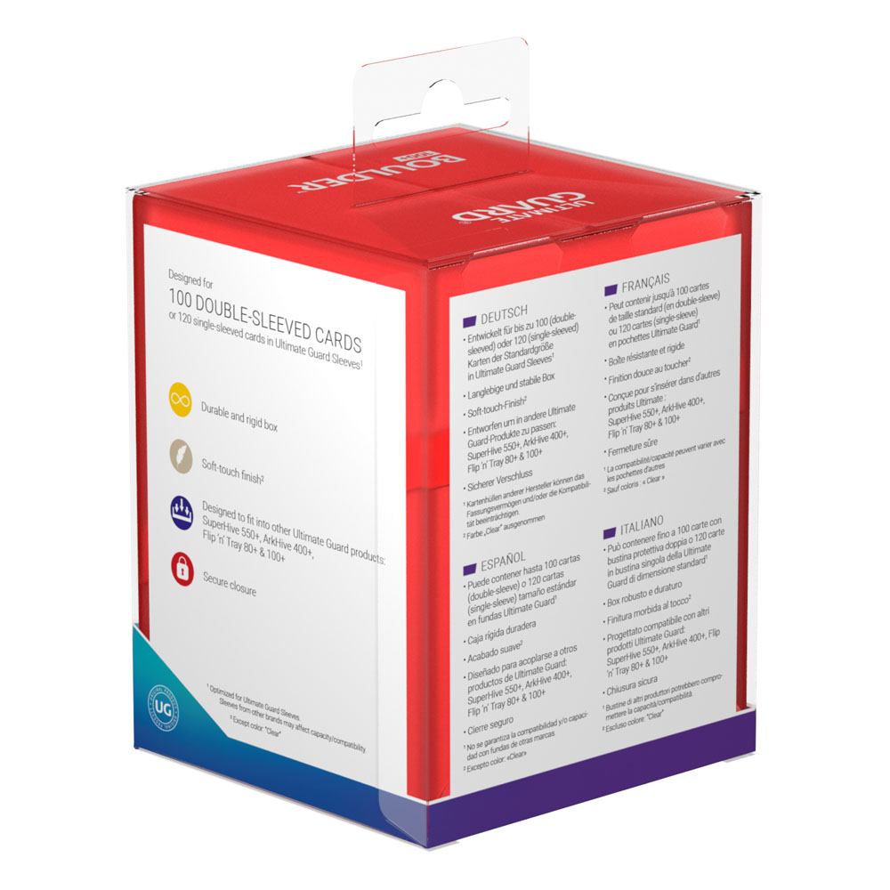 Ultimate Guard Boulder Deck Case 100+ Standardgröße Ruby Image 8