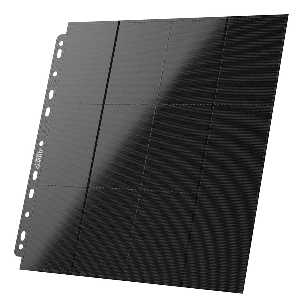 Ultimate Guard 24-Pocket QuadRow Pages Side-Loading (10) - Black Image 4
