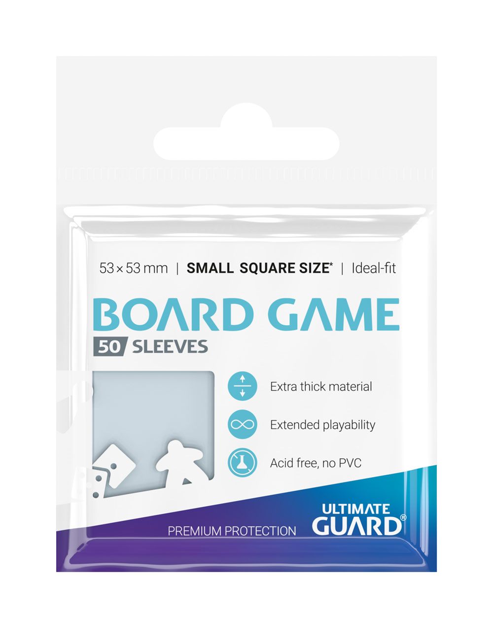 Ultimate Guard Premium Sleeves für Brettspielkarten Quadratisch Klein (50) Image 3