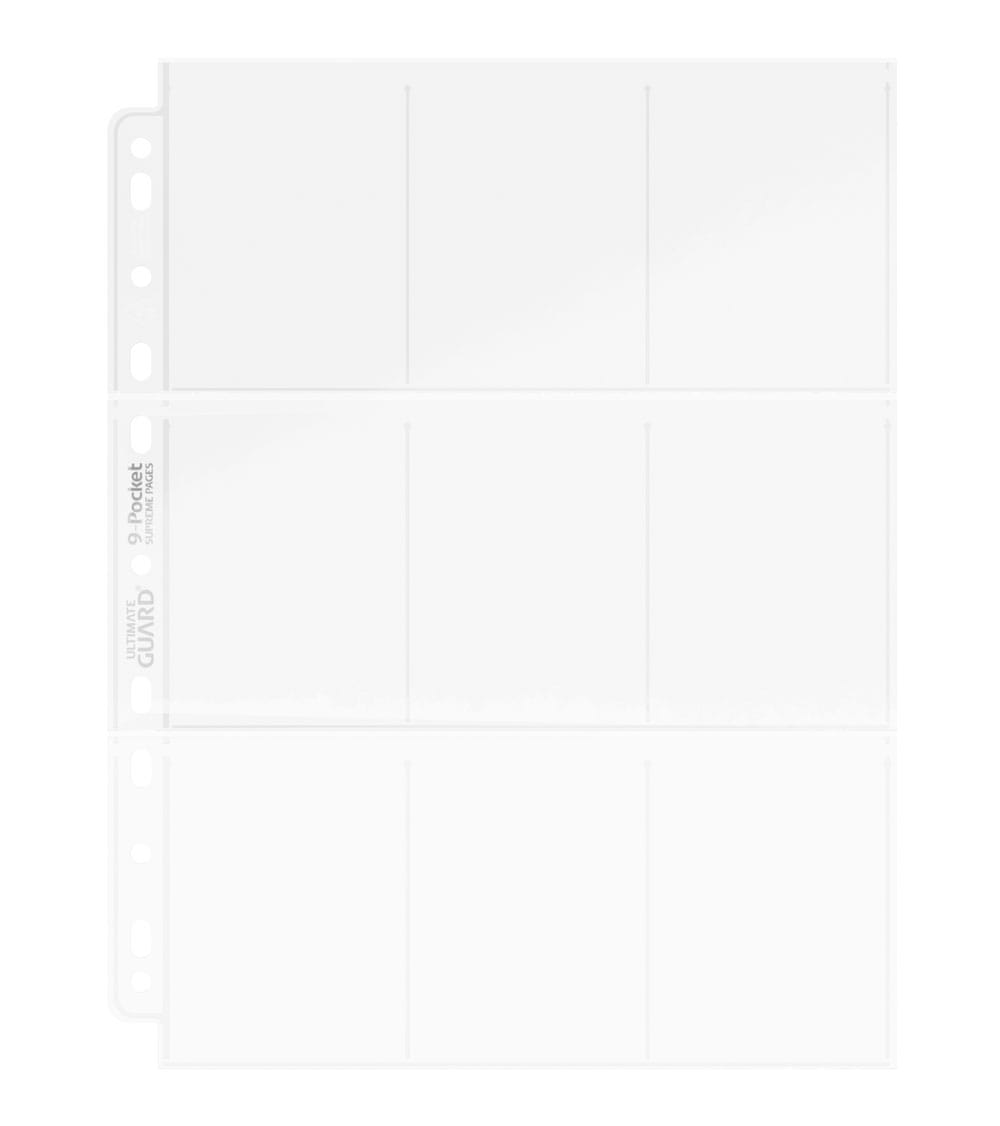 Ultimate Guard 9-Pocket Pages Top-Loading (100) - Transparent Image 3