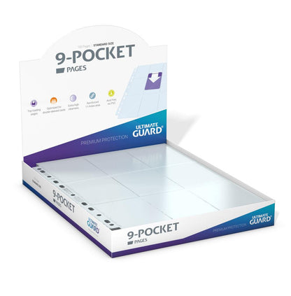 Ultimate Guard 9-Pocket Pages Top-Loading (100) - Transparent Image 1