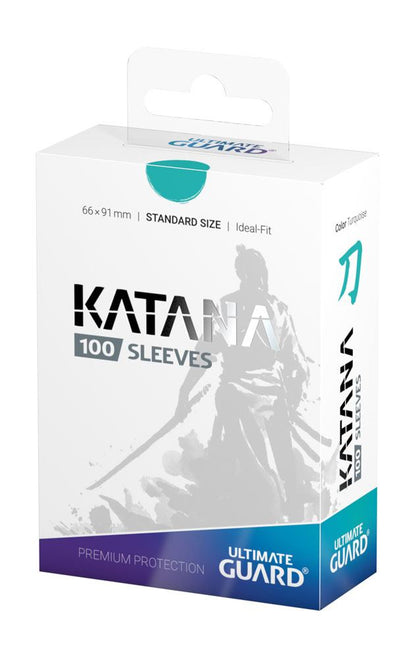 Ultimate Guard Katana Sleeves Standard Size (100) - Turquoise Image 4