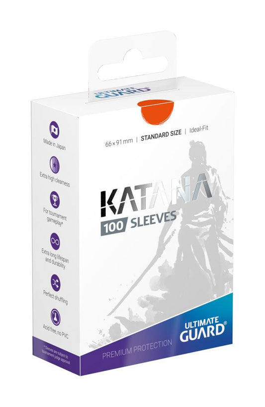 Ultimate Guard Katana Sleeves Standard Size (100) - Orange Image 1
