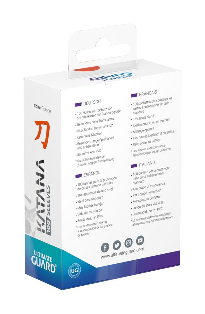 Ultimate Guard Katana Sleeves Standardgröße Orange (100) Image 2