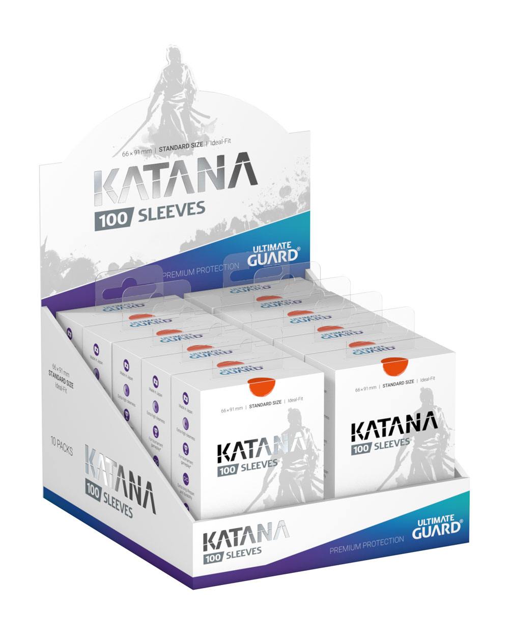 Ultimate Guard Katana Sleeves Standard Size (100) - Orange Image 5
