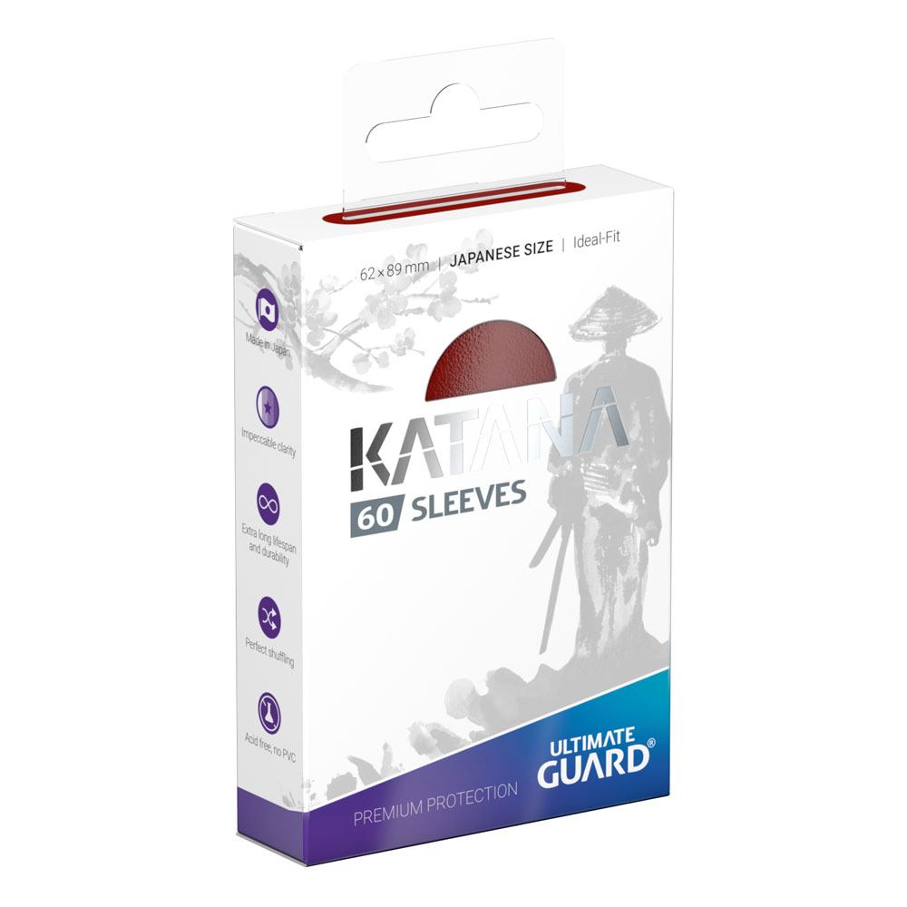 Ultimate Guard Katana Sleeves Japanese Size (60) - Red Image 1