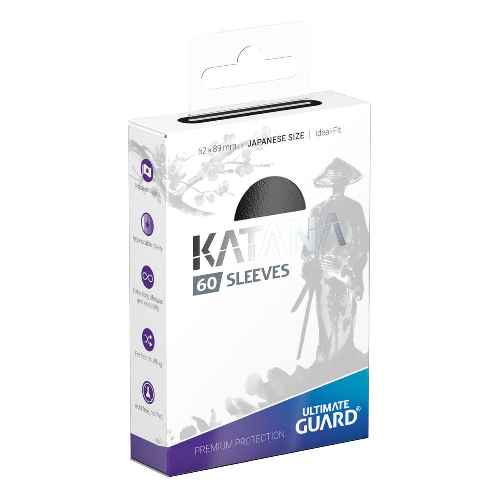 Ultimate Guard Katana Sleeves Japanese Size (60) - Black Image 1