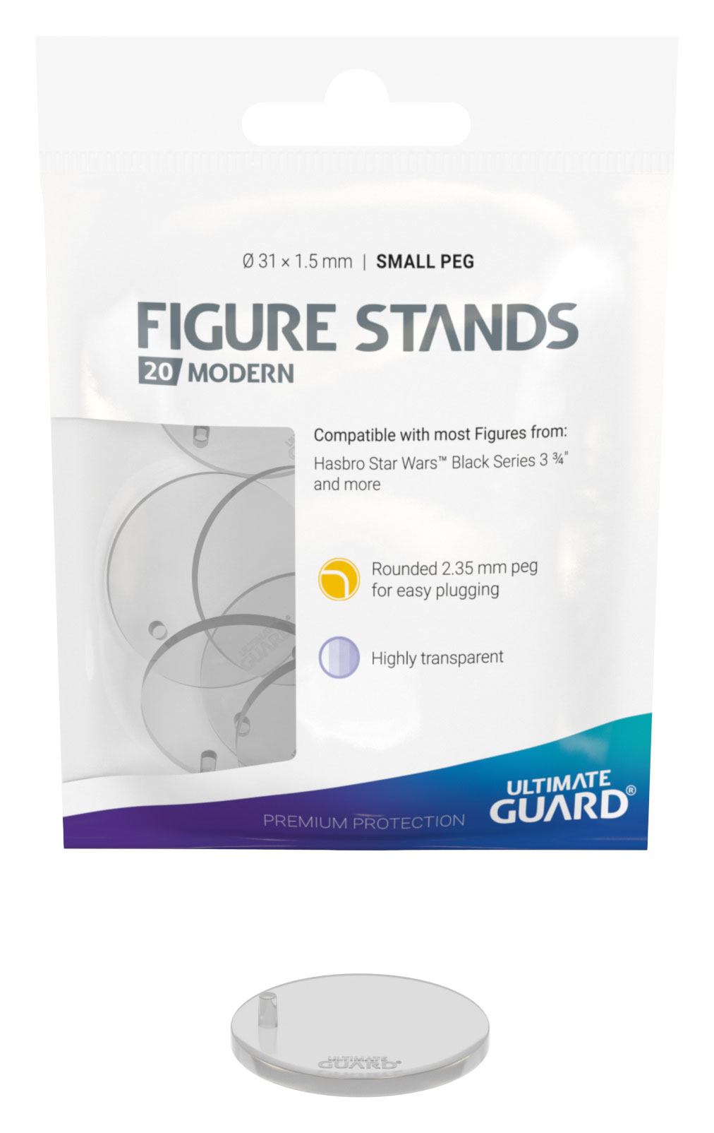 Ultimate Guard Figure Stands Small Peg Modern (20 Stück) Image 3