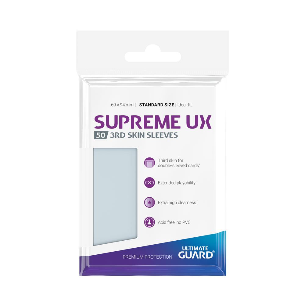 Ultimate Guard Supreme UX 3rd Skin Sleeves Standardgröße Transparent (50) Image 3