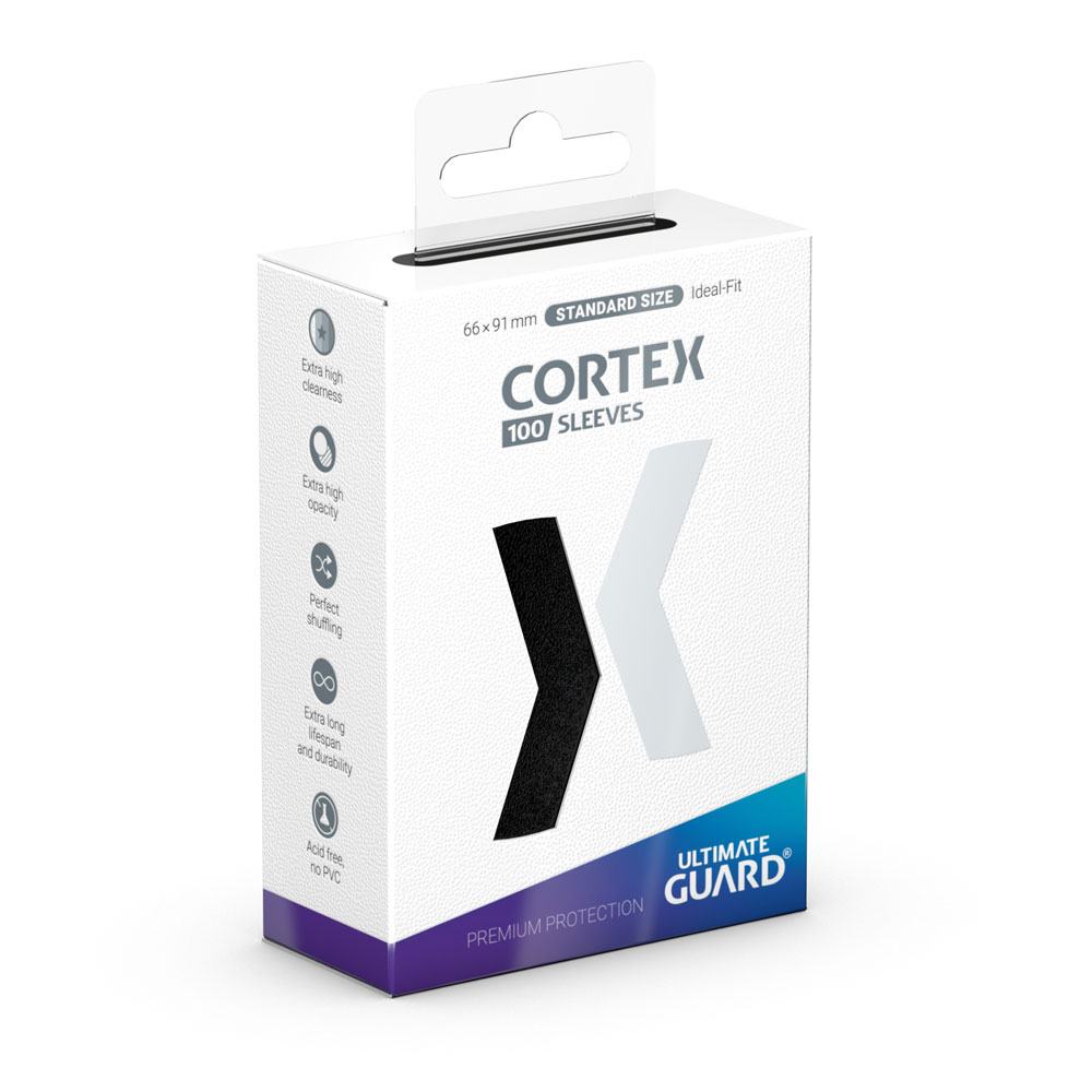 Ultimate Guard Cortex Sleeves Standard Size (100) - Black Image 1