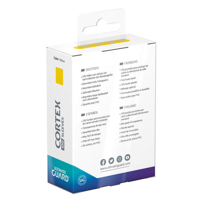 Ultimate Guard Cortex Sleeves Standard Size (100) - Yellow Image 4