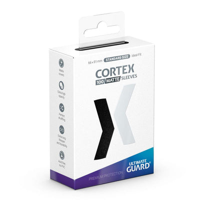 Ultimate Guard Cortex Sleeves Matte Standard Size (100) - Black Image 1