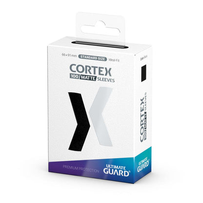 Ultimate Guard Cortex Sleeves Matte Standard Size (100) - Black Image 3