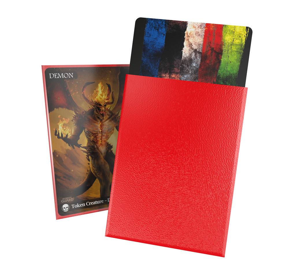 Ultimate Guard Cortex Sleeves Matte Standard Size (100) - Red Image 2