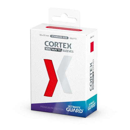 Ultimate Guard Cortex Sleeves Matte Standard Size (100) - Red Image 3